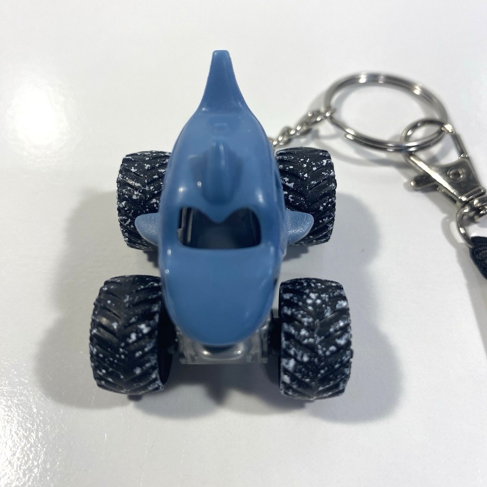 Monster Jam Mini Megalodon 1:87 Custom Keychain Lanyard Winter Snow Tires